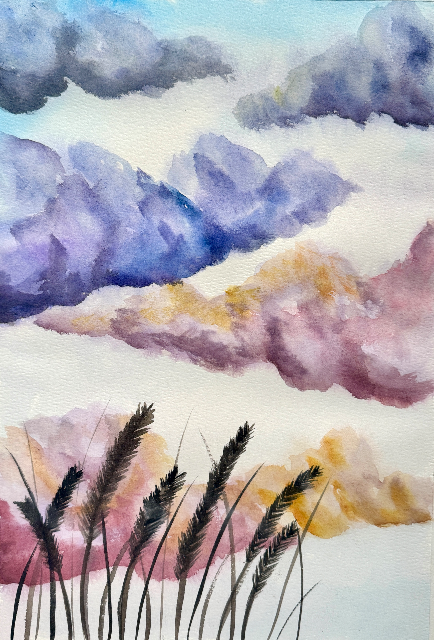 Watercolour - Tranquil Landscape