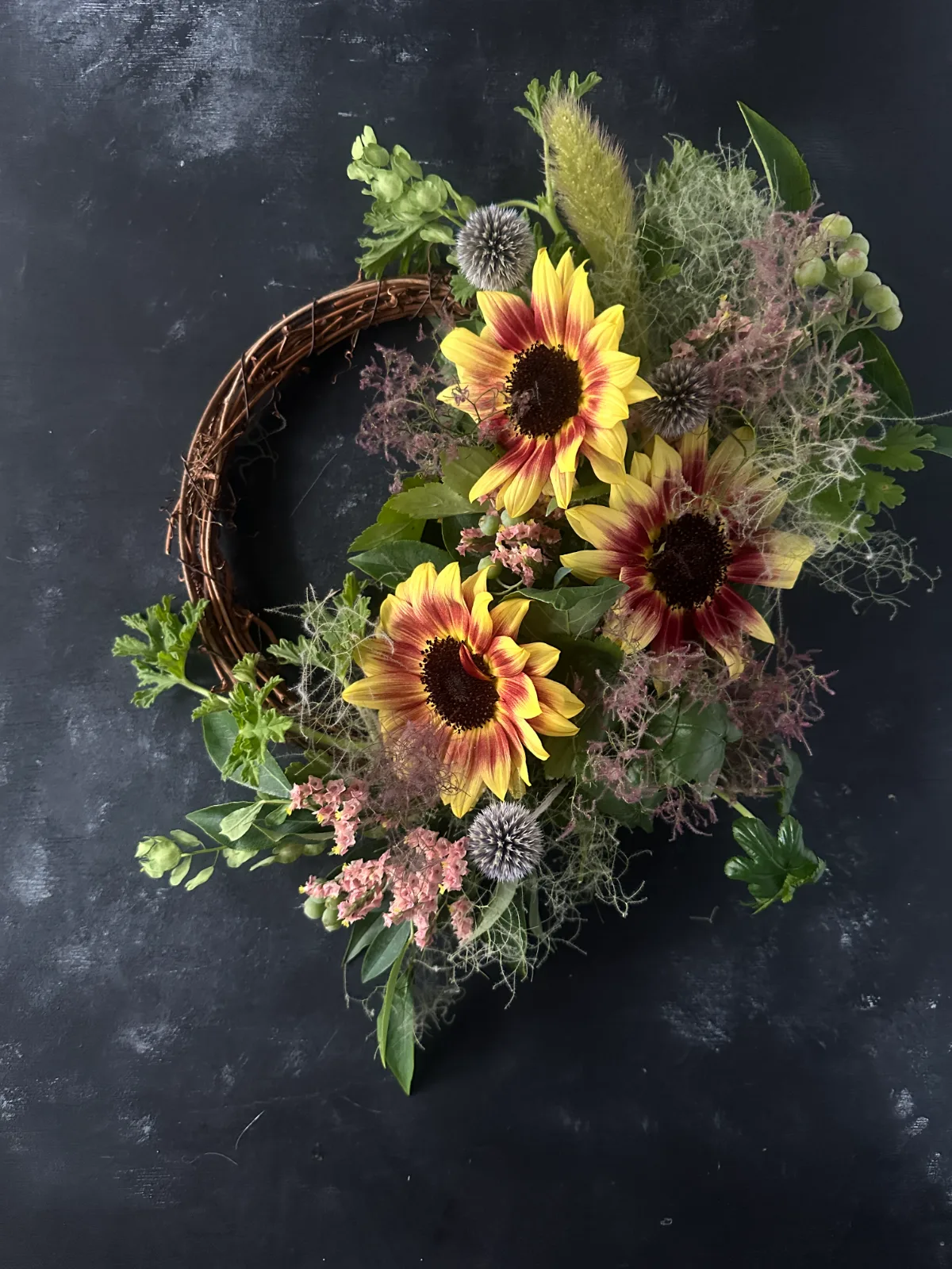 Flower Arrangement:Sunflower Wreath 2