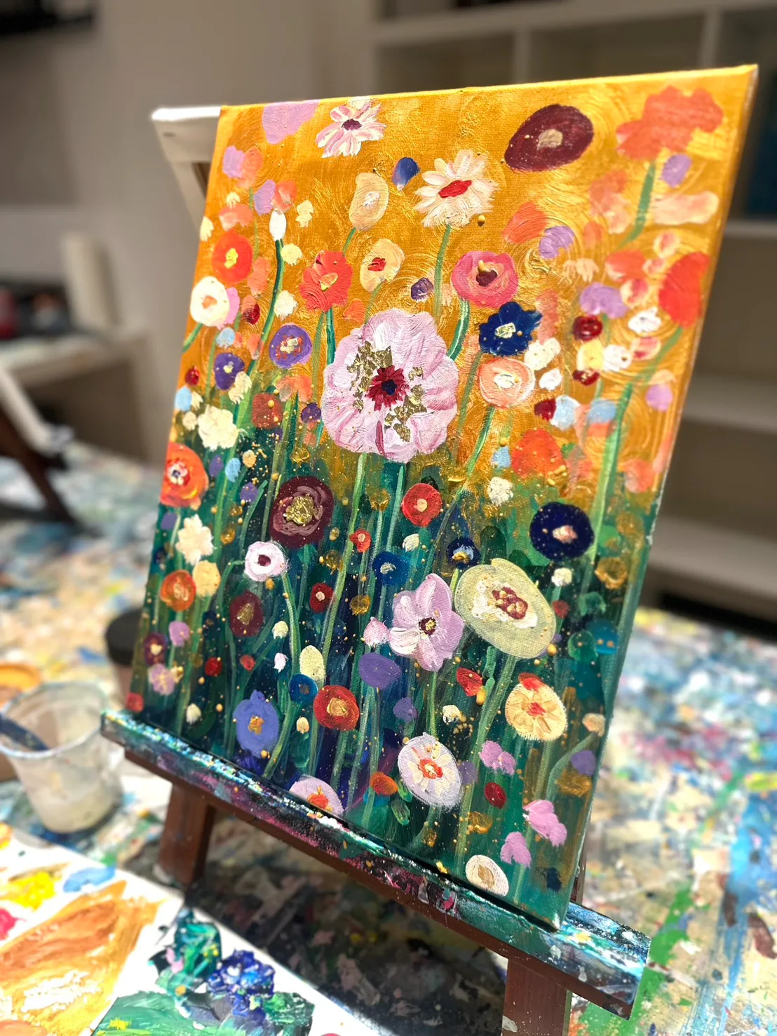 Klimt Inspired Wildflowers 2