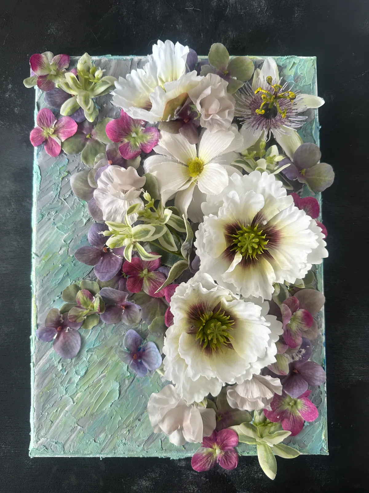 Flower Arrangement: Textured Flower Art 3