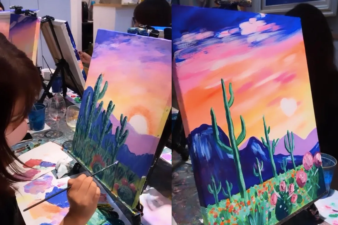 砂漠の夕陽 2