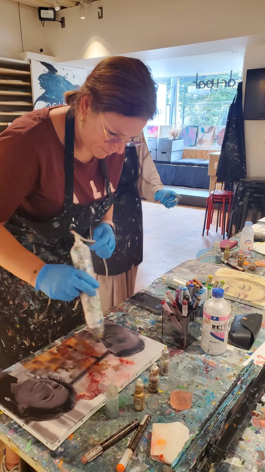 Alcohol Ink Custom Portrait 4