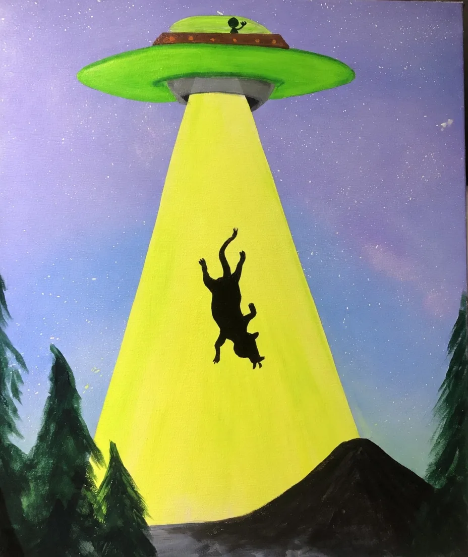 Kids: UV Glow UFO  2