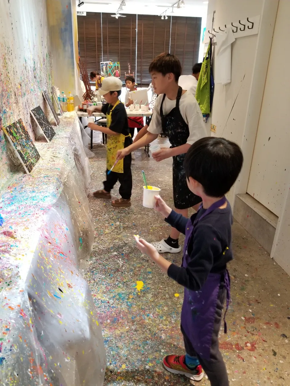Kids: Splash Paint Letter Art 4