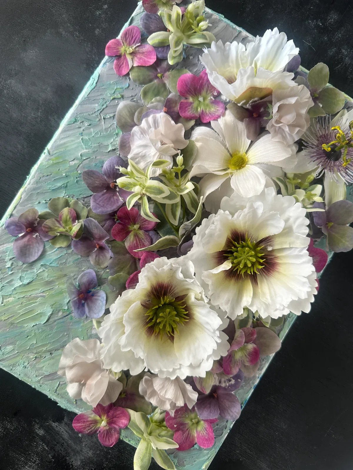 Flower Arrangement: Textured Flower Art 4