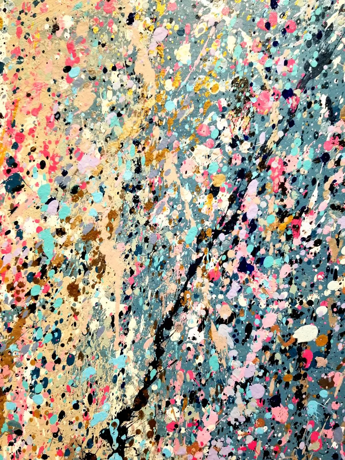 L Jackson Pollock-Style Action Painting