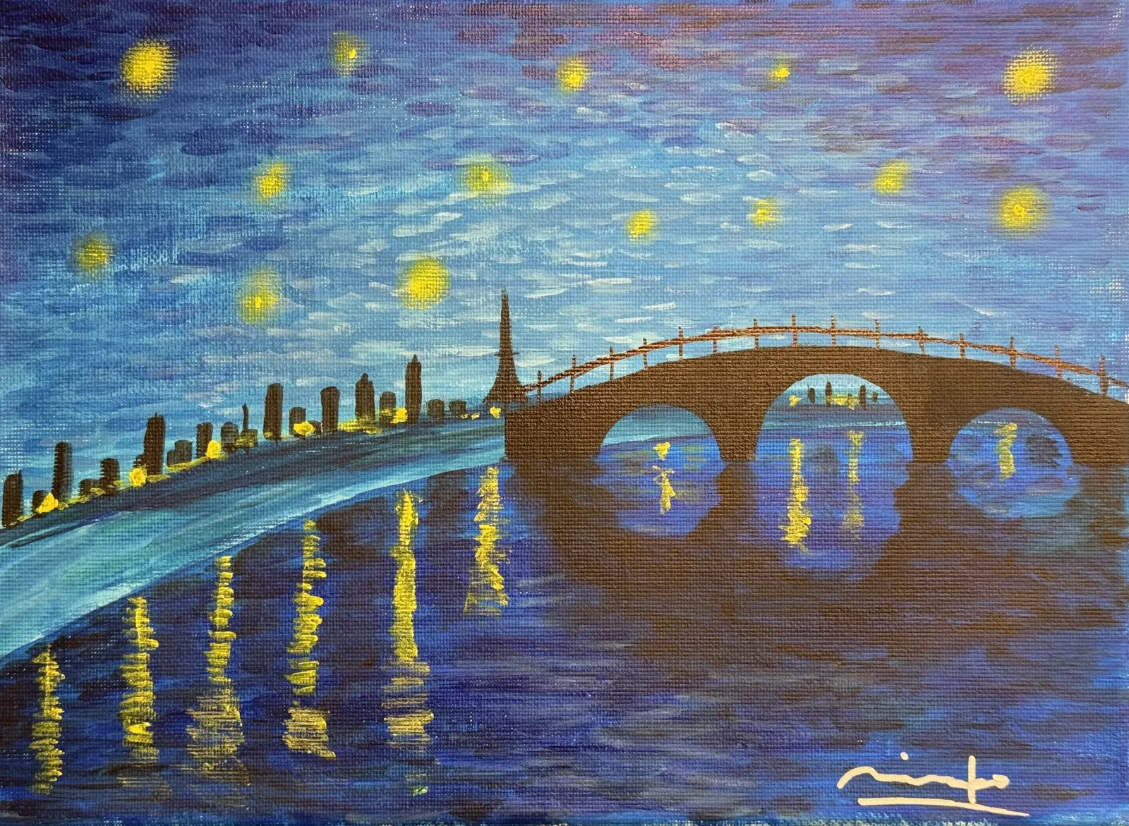 Parent & Child: Starry Night in Nihonbashi