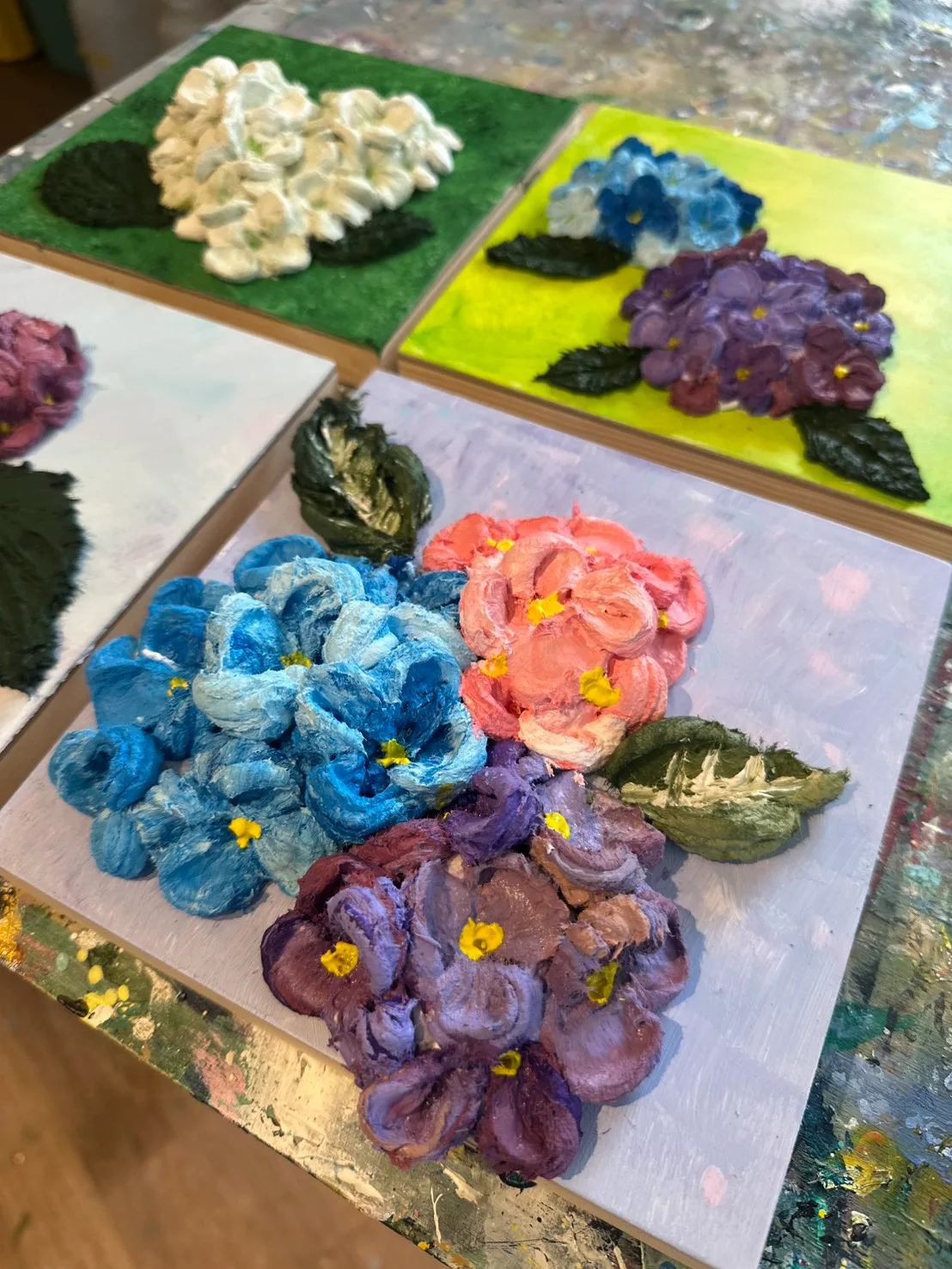 Introduction to Sculpture Painting- Hydrangea 4