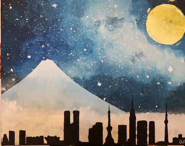 Kids: City Skyline with Fuji