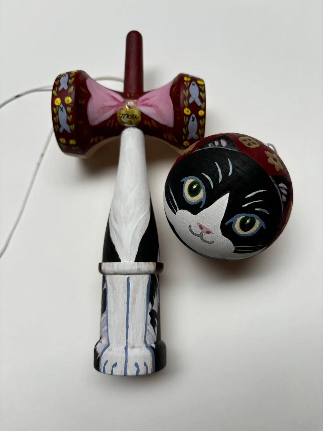 Kids: Kitty Cat Themed Kendama Game 4