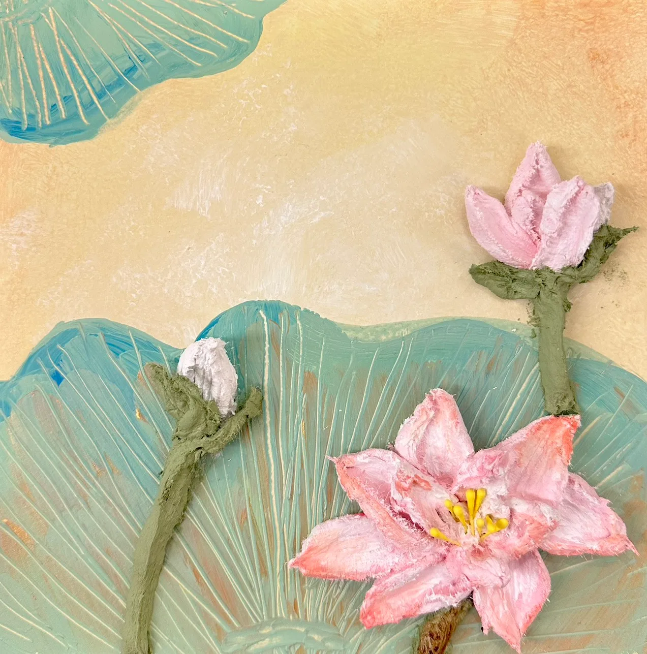 Introduction to Sculpture Painting- Lotus