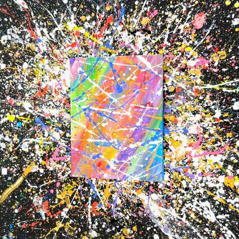 CHOOSE CANVAS PAINT LIKE JACKSON POLLOCK /n 2