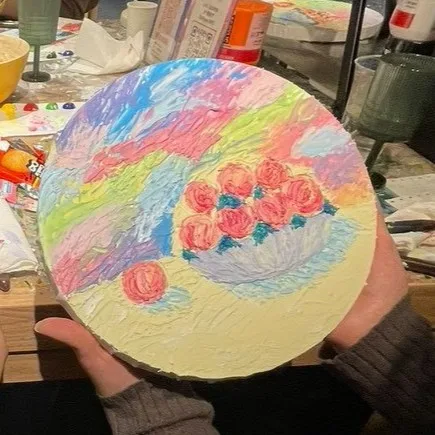 Textured art - Renoir’s Peach /u 3