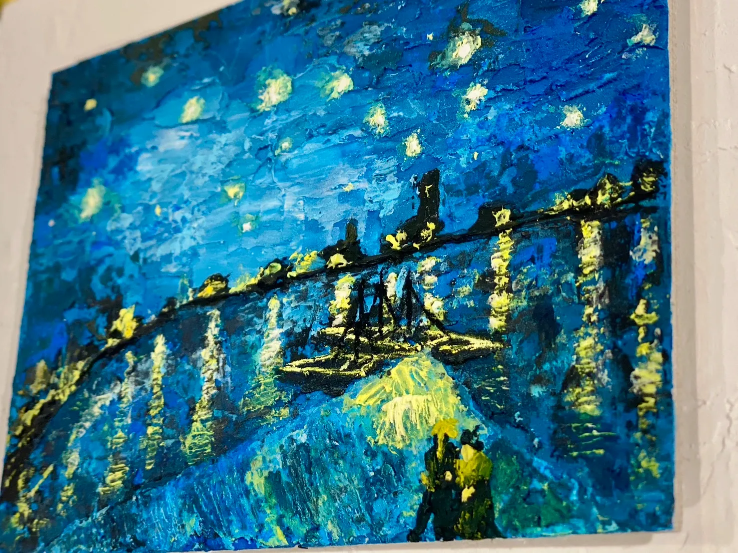 Textured Art The starry night over the rhone /n 4
