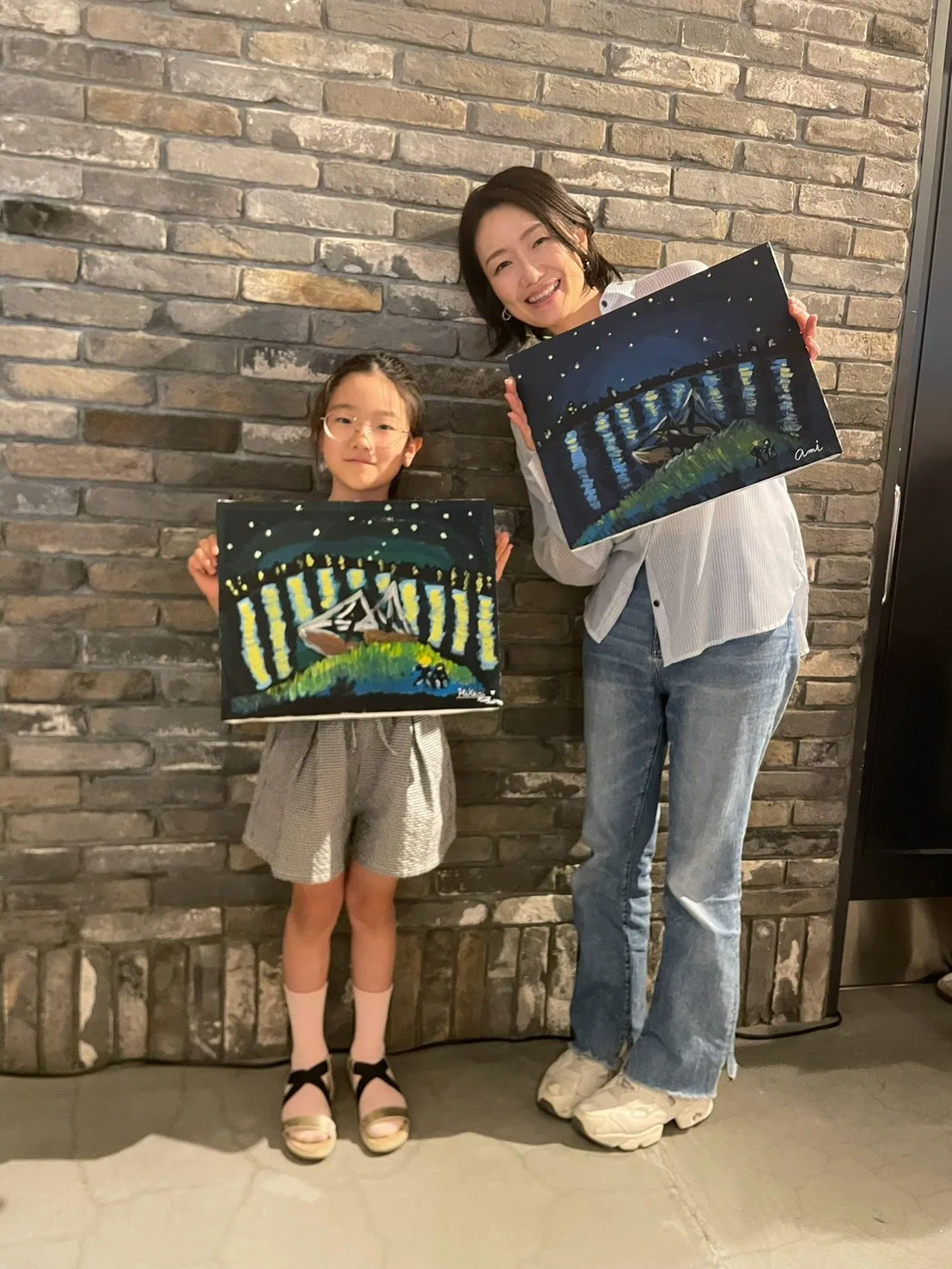 Mummy & me - Van Gogh The starry night over the rhone/u 3