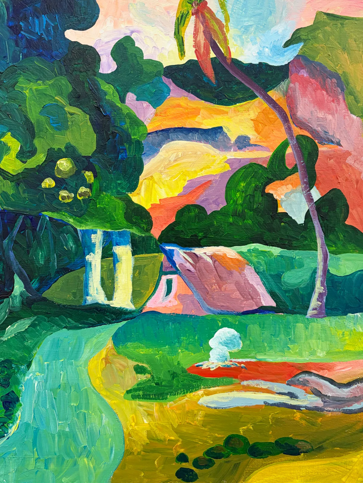Tahitian Landscape by Gauguin /u
