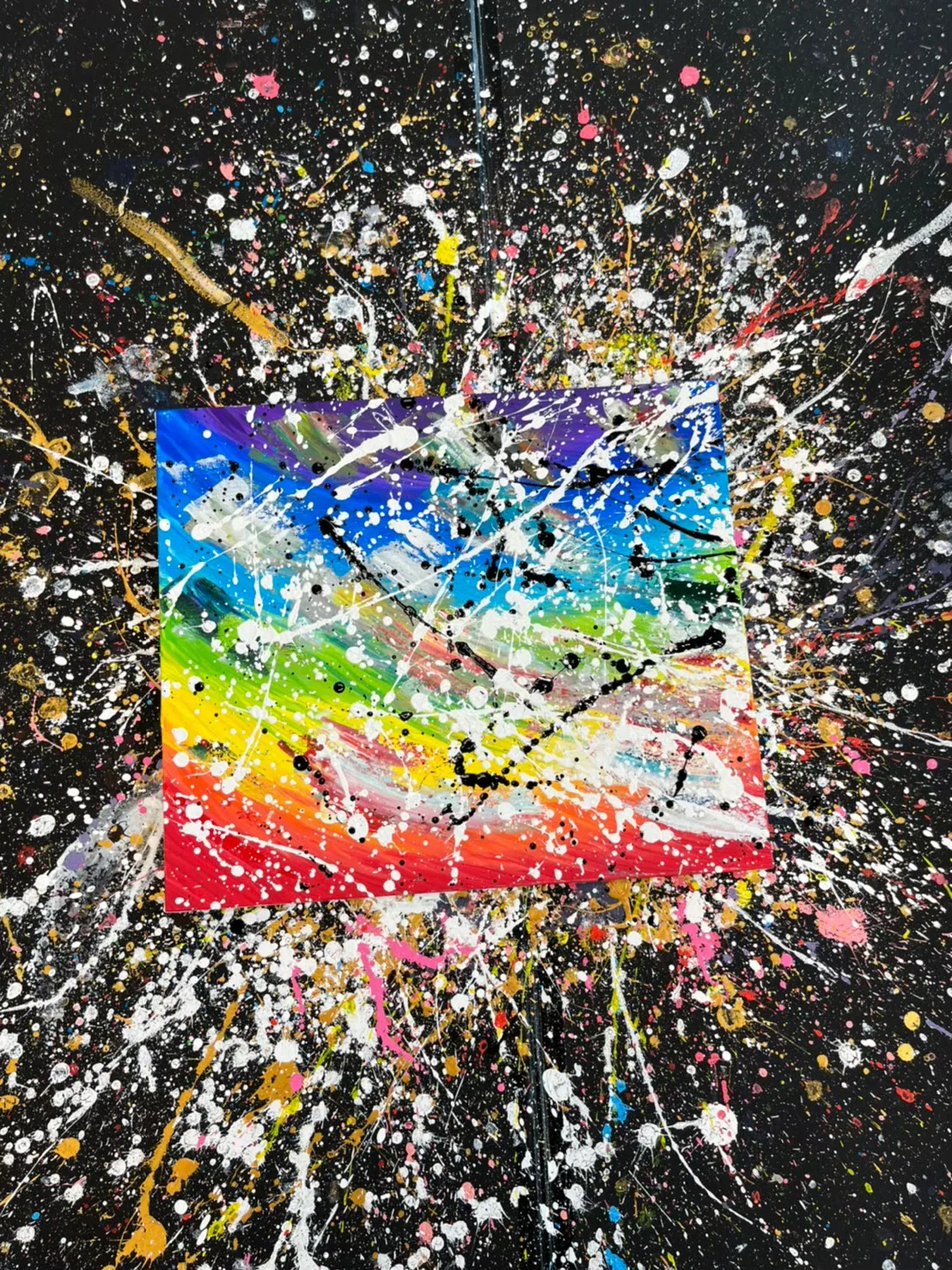 CHOOSE CANVAS PAINT LIKE JACKSON POLLOCK /n 4