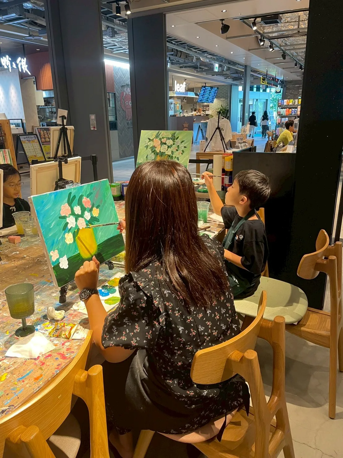 Mummy & me - Van Gogh White roses/u 2