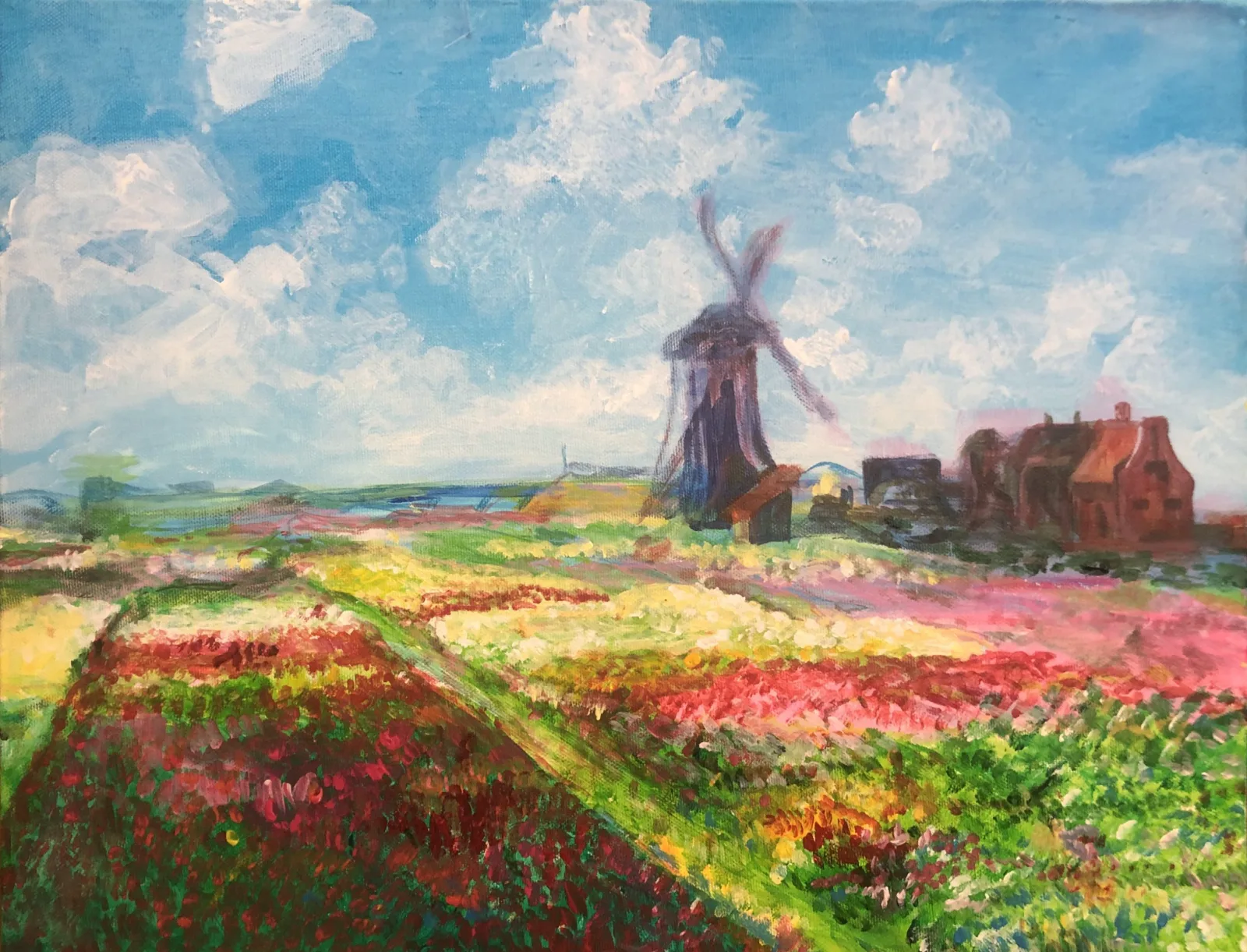 Mummy & me -Monet Monet - Tulip Field near the Hague /h