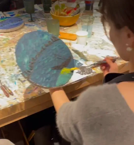 Textured art - Van gogh The starry night over the rhone /u 4