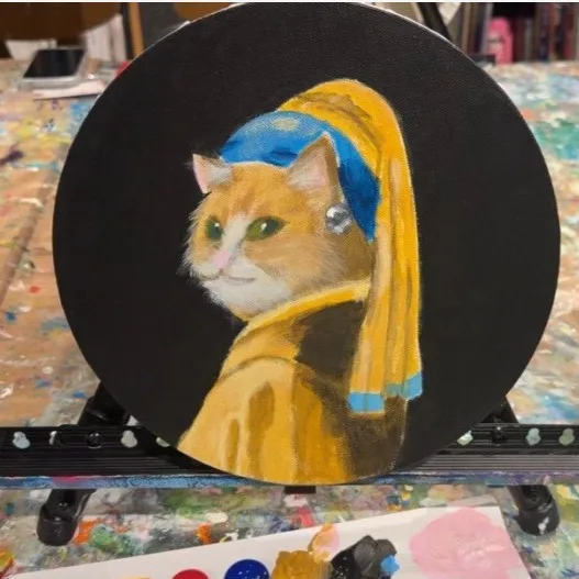 Cats and Dogs with a Pearl Earring /u 3