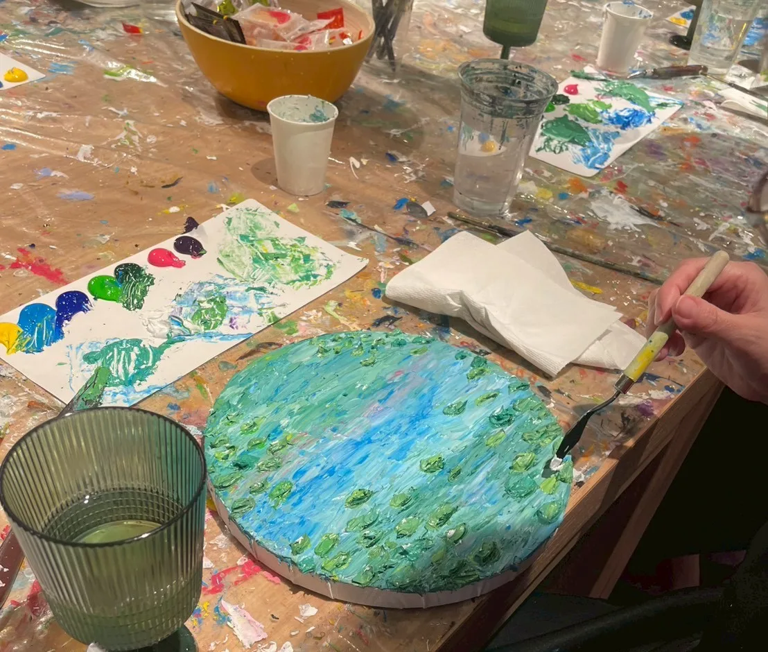 Textured Art Monet Waterlilies /u 2