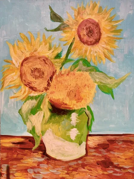 VAN GOGH SUNFLOWERS/n 4