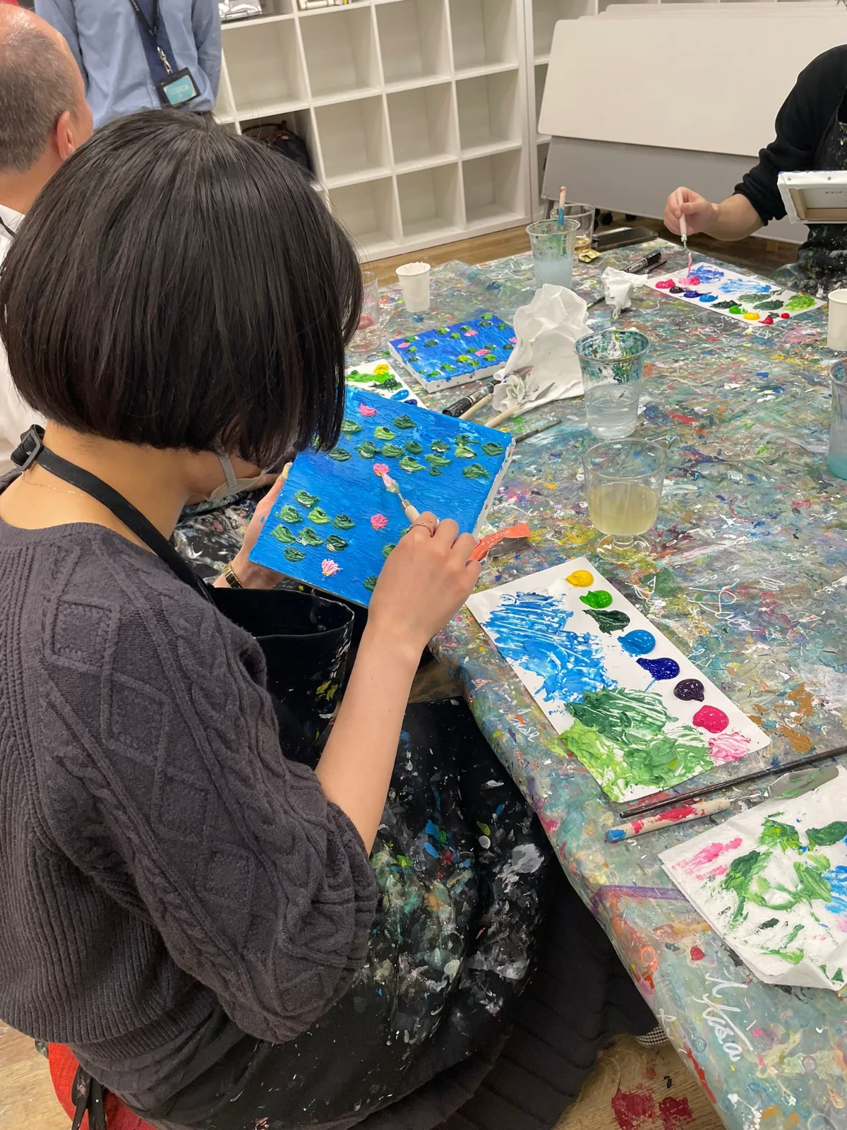 Textured Art Monet Waterlilies /n 3