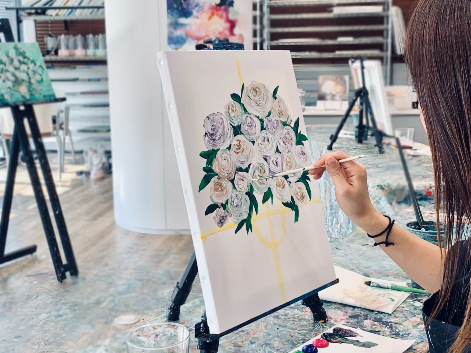 Van Gogh White Roses /n 2