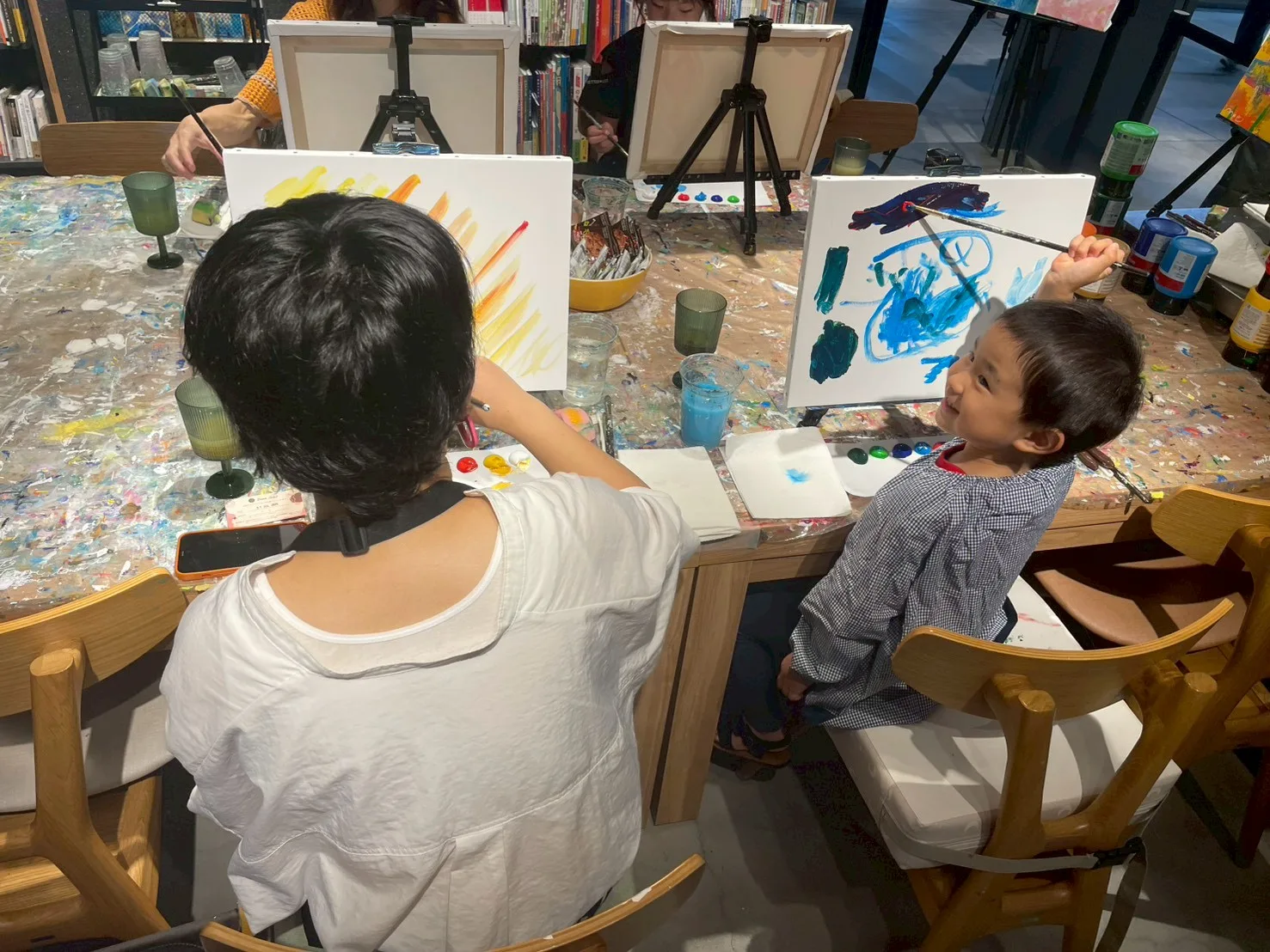 Mummy & me - Van Gogh The starry night over the rhone/u 2