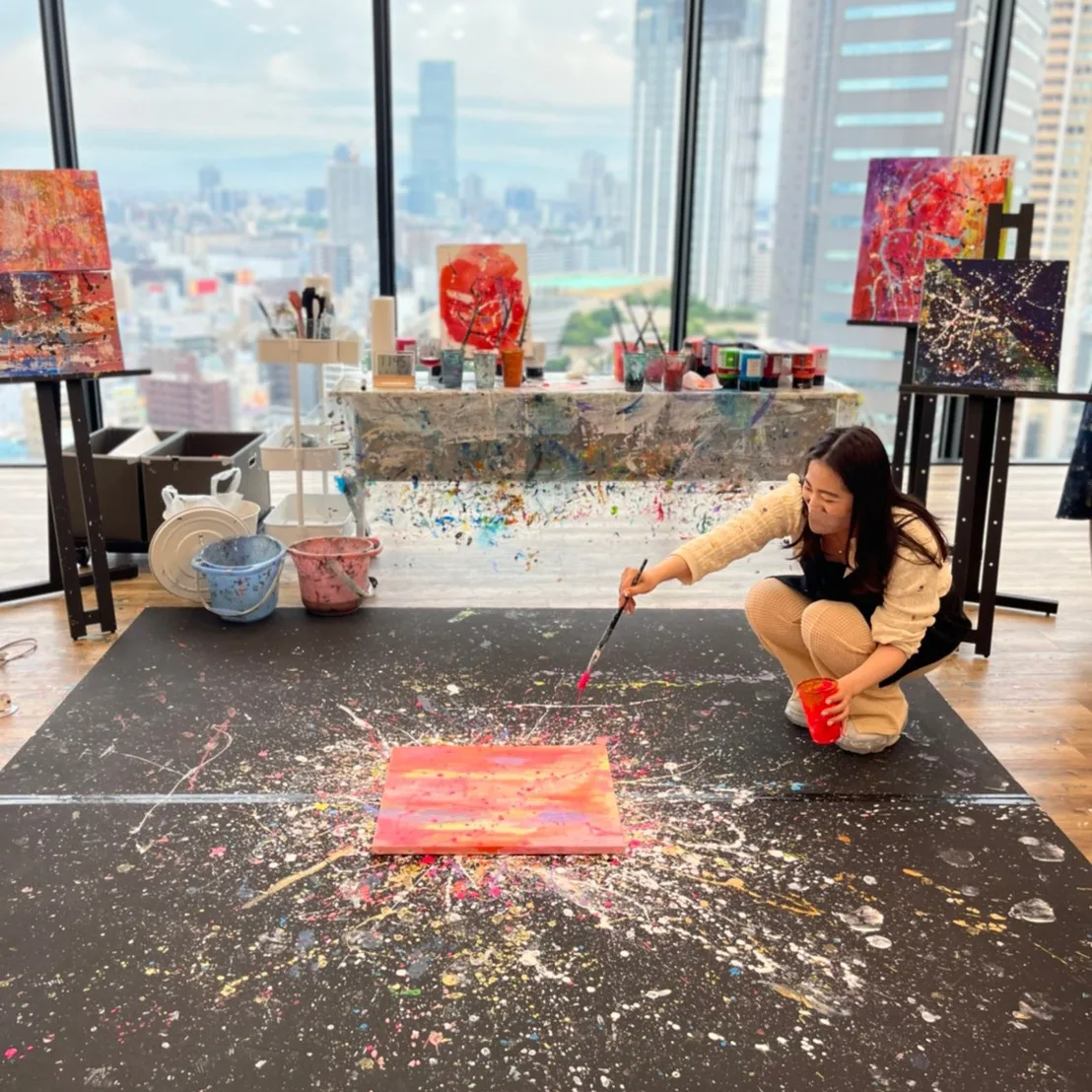 CHOOSE CANVAS PAINT LIKE JACKSON POLLOCK /n 4